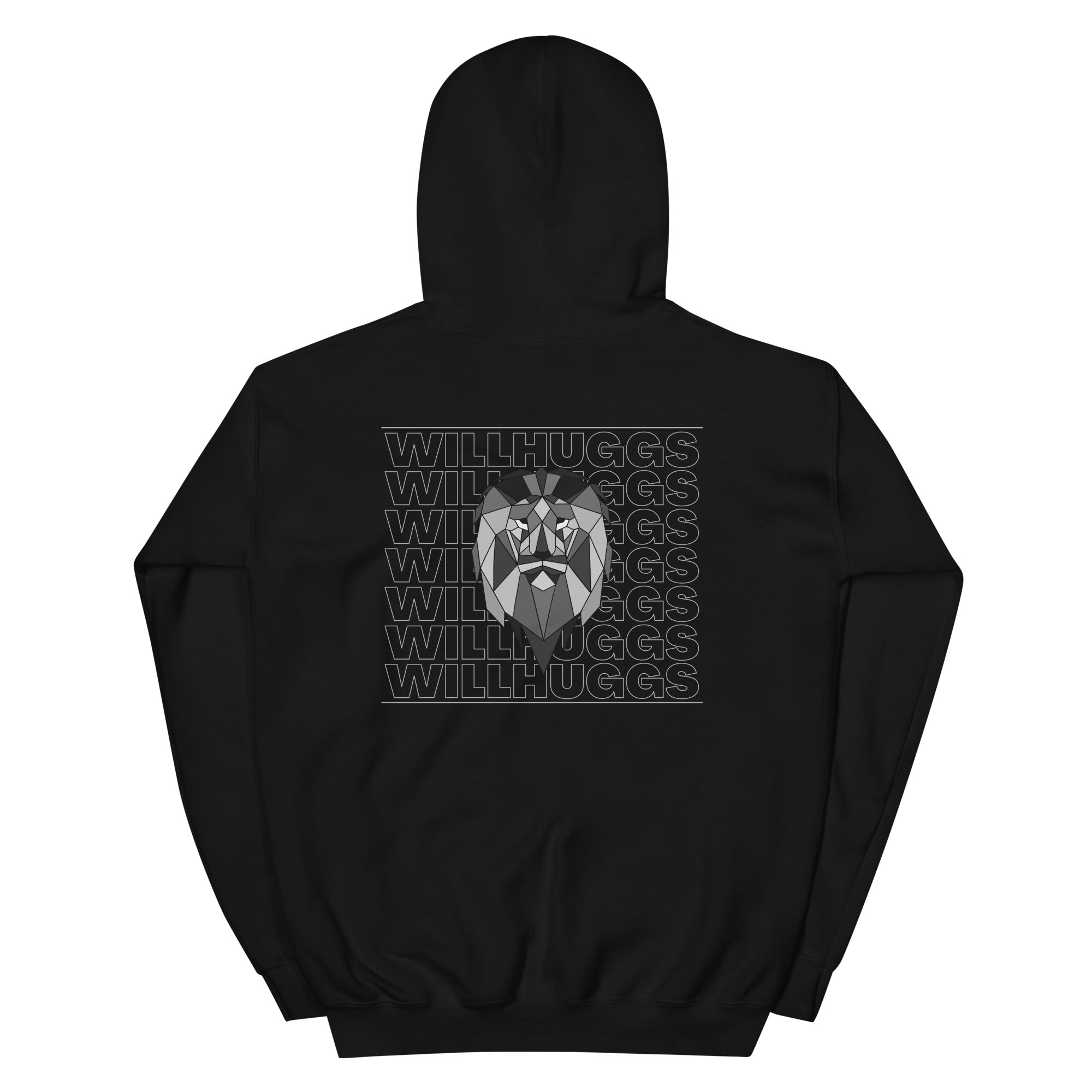 Front Logo - Back Print hoodie